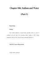 Chapter 046. Sodium and Water (Part 3) docx