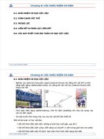 các khái niệm cơ bản về môn cơ học vật liệu