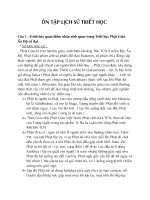 ÔN TẬP LỊCH SỬ TRIẾT HỌC doc