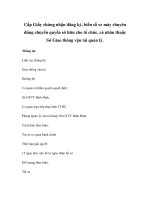 Cấp Giấy chứng nhận đăng ký, biển số xe máy chuyên dùng chuyển quyền sở hữu cho tổ chức, cá nhân thuộc Sở Giao thông vận tải quản lý ppt