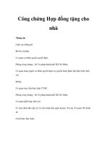 Công chứng Hợp đồng tặng cho nhà pptx