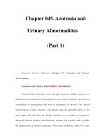 Chapter 045. Azotemia and Urinary Abnormalities (Part 1) pot