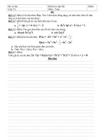 kiểm tr chương BIỂU THỨC ĐẠI SỐ