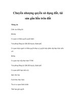 Chuyển nhượng quyền sử dụng đất, tài sản gắn liền trên đất ppt