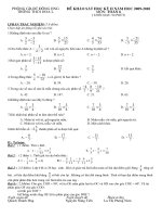 Đề thi HK II+đáp án+ biểu điểm(đề số 16)