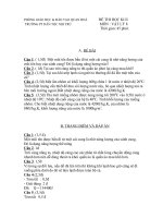 Đề thi Vật Lý 8