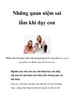 Những quan niệm sai lầm khi dạy con ppsx