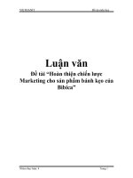 Đề tài “Hoàn thiện chiến lược Marketing cho sản phẩm bánh kẹo của Bibica” pdf