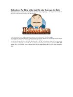 Belvedere: Tự động phân loại file vào thư mục chỉ định pdf