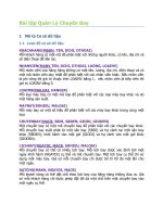 quản lý chuyến bay