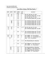 BÁO GIẢNG THỂ DỤC TỪ K1- K5