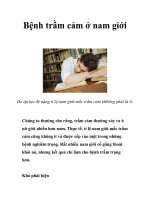 Bệnh trầm cảm ở nam giới pdf