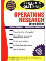 schaum's outline of theory and problems of operations research