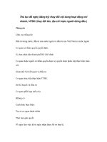 Thủ tục đề nghị (đăng ký) thay đổi nội dung hoạt động chi nhánh, VPĐD (thay đổi tên, địa chỉ hoặc người đứng đầu ) pdf