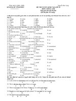 de on thi tieng anh vao lop 10