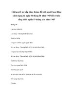 Giải quyết trợ cấp hàng tháng đối với người hoạt động cách mạng từ ngày 01 tháng 01 năm 1945 đến trước tổng khởi nghĩa 19 tháng tám năm 1945 pps