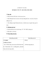 Tiếng Việt lớp 4 - LUYỆN TỪ VÀ CÂU - MỞ RỘNG VỐN TỪ : ĐỒ CHƠI, TRÒ CHƠI doc