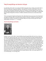 Thuyết tương đối hẹp của Einstein và hệ quả