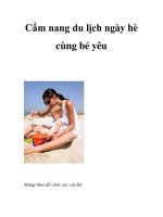 Cẩm nang du lịch ngày hè cùng bé yêu pdf