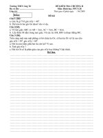 ĐỀ KIỂM TRA HÌNH 6(TIẾT 28)