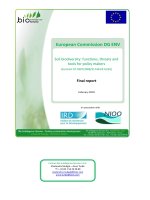 European Commission DG ENV Soil biodiversity: functions, threats and tools for policy pot