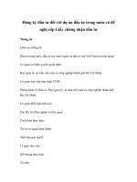 Đăng ký đầu tư đối với dự án đầu tư trong nước có đề nghị cấp Giấy chứng nhận đầu tư potx