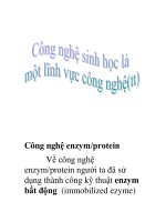 Công nghệ sinh học là một lĩnh vực công nghệ cao (tt) pdf