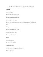 Cấp giấy chứng nhận đăng ký hoạt động Khoa học và công nghệ pptx