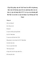 Cấp Giấy phép vận tải Việt Nam-Lào đối với phương tiện vận tải thương mại (trừ các phương tiện của các đơn vị vận tải thuộc Bộ GTVT có trụ sở tại thành phố Hà Nội và các đơn vị vận tải thuộc Cục Đường bộ Việt Nam) docx