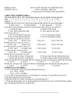 ĐỀ KIỂM TRA HỌC KÌ II.HÓA 8