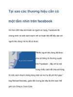 Tại sao các thương hiệu cần có một tầm nhìn trên facebook ppsx