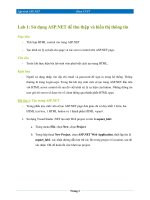 Lab 1: Sử dụng ASP.NET để thu thập và hiển thị thông tin pps