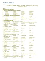 Tốt nghiệp Anh văn 2010 số 11