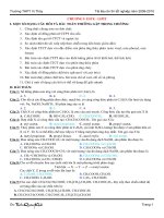 Đề cương ôn TN chương I Este-Lipit _Có đáp án