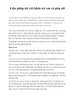 Liệu pháp tỏi với bệnh trẻ em và phụ nữ pot