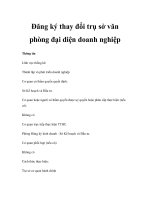 Đăng ký thay đổi trụ sở văn phòng đại diện doanh nghiệp potx