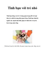 Tình bạn với trẻ nhỏ doc