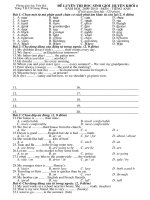 ĐỀ LUYỆN THI HSG LỚP 6 - LẦN 5