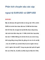 Phân tích chuyên sâu các cặp ngoại tệ EUR/USD và GBP/USD pot