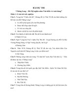 đáp án bài dự thi Thăng Long - Hà Nội nghìn năm văn hiến và anh hùng  đủ 2 phần