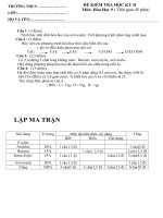 Đề Kiểm tra Học kỳ II môn Hóa khối 9