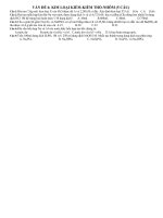 CHUYÊN ĐỀ 6-LTĐH-KLK-KT-NHÔM-có đáp án