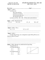 Đề kiểm tra cuối năm lớp 2