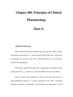 Chapter 005. Principles of Clinical Pharmacology (Part 5) doc