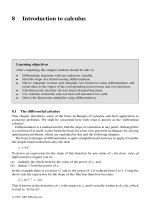 Basic Mathematics for Economists - Rosser - Chapter 8 doc