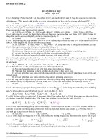 Đề ôn thi đại học môn Vật Lý pptx