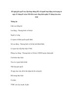 Đề nghị giải quyết trợ cấp hàng tháng đối với người hoạt động cách mạng từ ngày 01 tháng 01 năm 1945 đến trước tổng khởi nghĩa 19 tháng tám năm 1945 doc