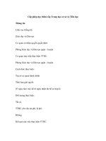 Cấp phép dạy thêm cấp Trung học cơ sở và Tiểu học pptx