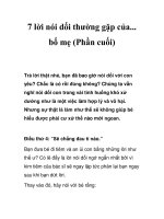 7 lời nói dối thường gặp của... bố mẹ (Phần cuối) pps