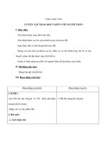 Tiếng Việt lớp 4 - TẬP LÀM VĂN - LUYỆN TẬP TRAO ĐỔI Ý KIẾN VỚI NGƯỜI THÂN pdf